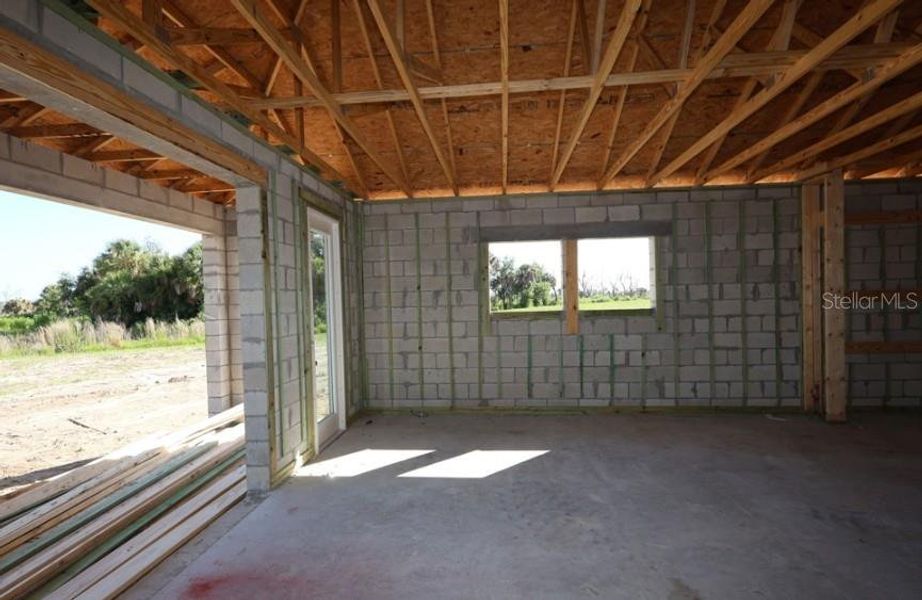 In-progress construction of a new home in North River Ranch – Garden Series, Parrish, FL (Image 10). In-progress construction of a new home in North River Ranch – Garden Series, Parrish, FL (Image 10).