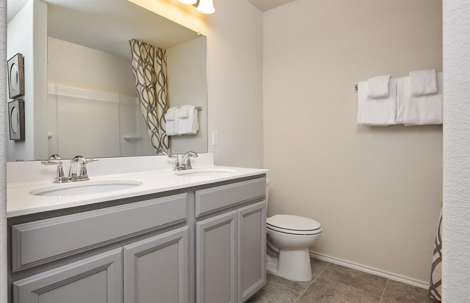*Model Representation - Spacious secondary bathroom *Model Representation - Spacious secondary bathroom