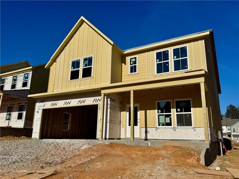 In-progress construction of a new home in Eastlyn Crossing - Single Family, Flowery Branch, GA (Image 5).