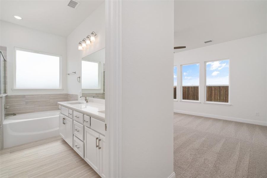 Furnished interior view inside a new home in Lake Breeze, Lavon (Image 8).