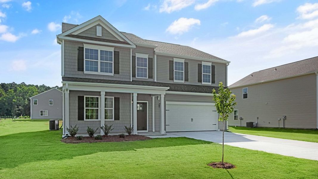 Representative exterior photo of a completed home built from the COLUMBIA by D.R. Horton in North Gate, Vass, NC (Image 27). Representative exterior photo of a completed home built from the COLUMBIA by D.R. Horton in North Gate, Vass, NC (Image 27).