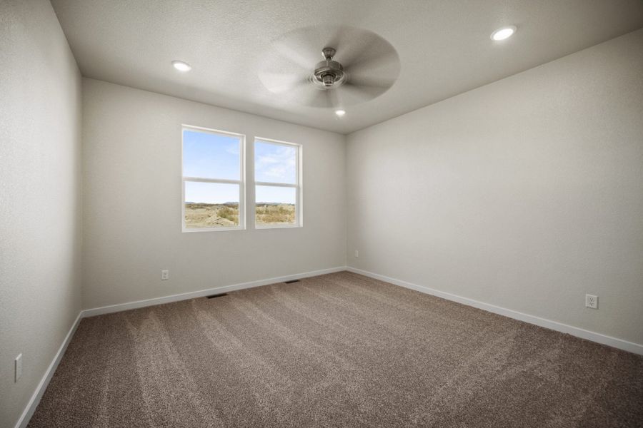 Representative unfurnished interior of a home built from the Sage by View Homes in The Glen, Colorado Springs (Image 33). Representative unfurnished interior of a home built from the Sage by View Homes in The Glen, Colorado Springs (Image 33).