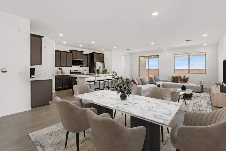 Furnished interior view inside a new home in Cantabria at Rincon Knolls, Vail (Image 3).