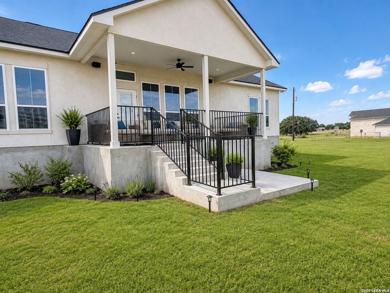 Exterior details and patio area of a home in , La Vernia (Image 28).