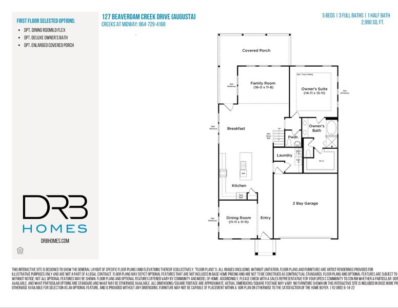 2D floor plan layout of this home in Creeks at Midway, Anderson, SC (Image 4). 2D floor plan layout of this home in Creeks at Midway, Anderson, SC (Image 4).