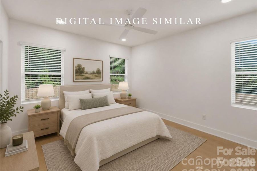 Furnished interior view inside a new home in , Charlotte (Image 11).