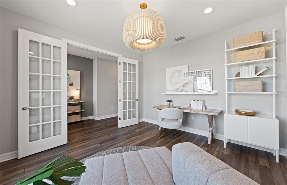 Furnished interior view inside a new home in The Strand at Cedar Grove, North Port (Image 20). Furnished interior view inside a new home in The Strand at Cedar Grove, North Port (Image 20).