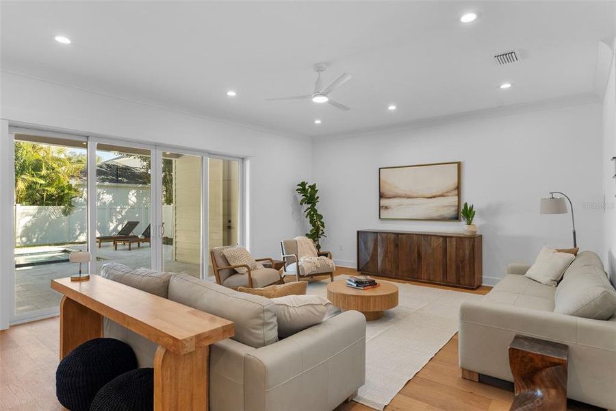 Furnished interior view inside a new home in , Tampa (Image 11). Furnished interior view inside a new home in , Tampa (Image 11).