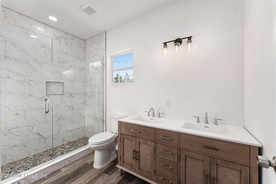 Furnished interior view inside a new home in , Hampton (Image 9).