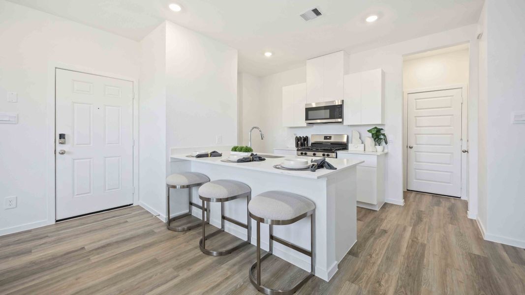 Furnished interior view inside a new home in Mansfield Estates, Houston (Image 3).