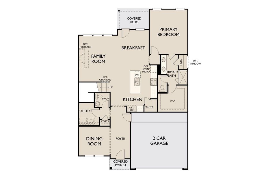 2D floor plan layout of this home in Coyote Meadows 50s, Anna, TX (Image 3). 2D floor plan layout of this home in Coyote Meadows 50s, Anna, TX (Image 3).