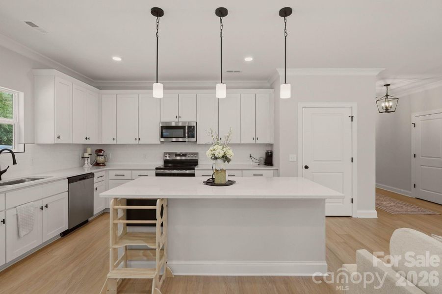 Furnished interior view inside a new home in , Troutman (Image 34).