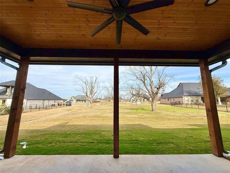 Exterior details and patio area of a home in , Granbury (Image 24).