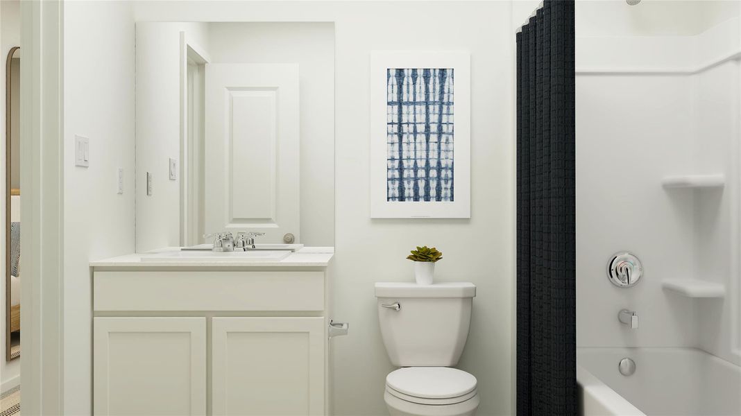 Furnished interior view inside a new home in Firefly Pointe: Classic Collection, Hutto (Image 31).