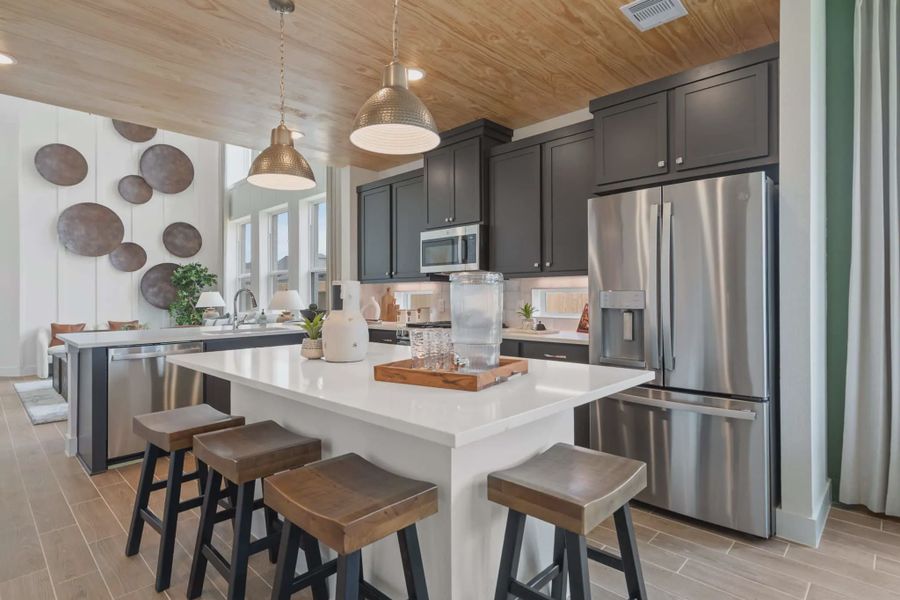 Representative furnished interior of a home built from the Durham by Chesmar Homes in Emory Glen, Katy (Image 5).