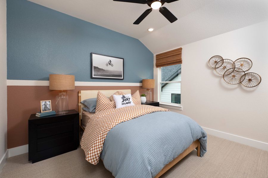 Representative furnished interior of a home built from the Magnolia by Tri Pointe Homes in Landmark, Denton (Image 8).