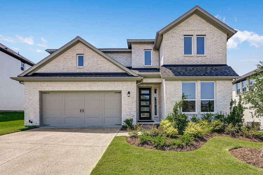 Representative exterior photo of a completed home built from the Saffron by Taylor Morrison in Stoneridge, Melissa, TX (Image 1). Representative exterior photo of a completed home built from the Saffron by Taylor Morrison in Stoneridge, Melissa, TX (Image 1).