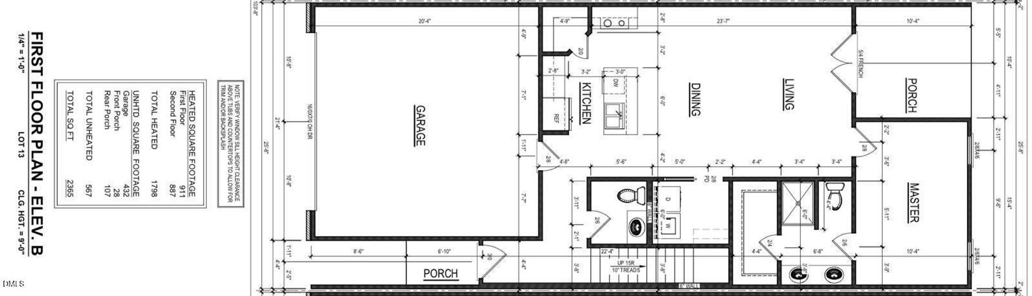Lot 13 White Oak Townhomes 1st floor