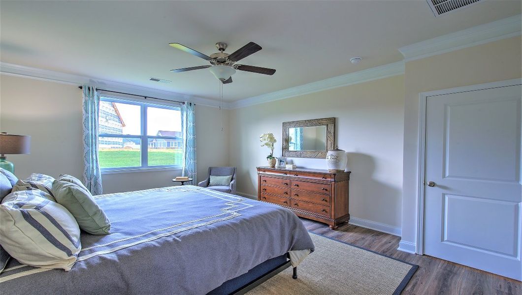 Furnished interior view inside a new home in Reserve at Tap Root Farms, Fletcher (Image 25).