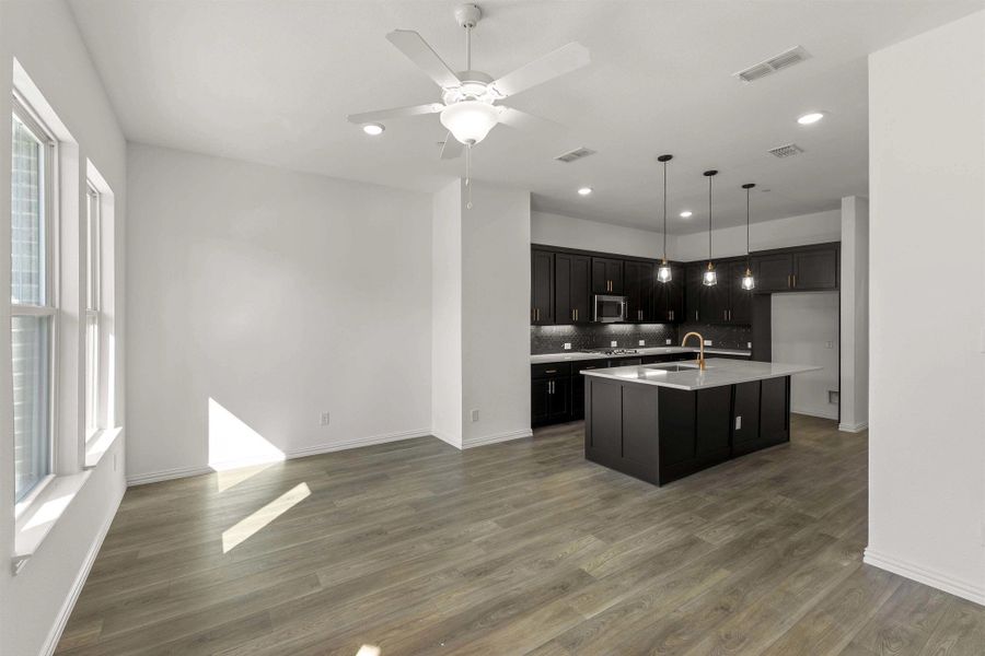 Open Kitchen-Living-Dining Room Representative Photo