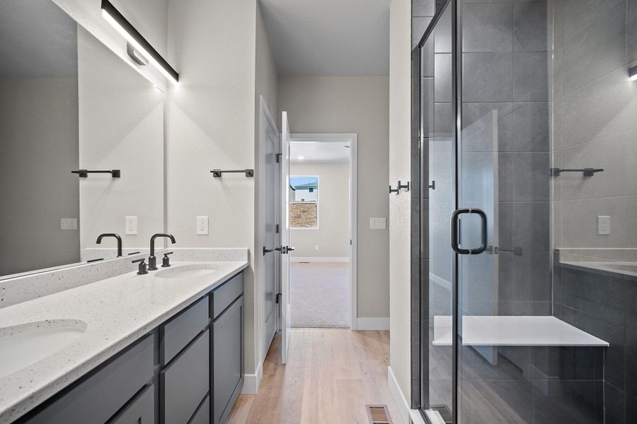 Furnished interior view inside a new home in Trails at Aspen Ridge-3, Colorado Springs (Image 7).