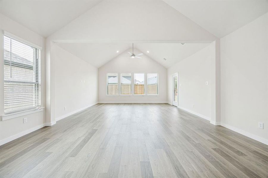 First Floor in the Claret home plan by Trophy Signature Homes  REPRESENTATIVE PHOTO