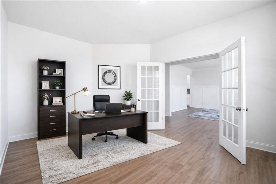 Furnished interior view inside a new home in Carmichael Farms, Canton (Image 18).