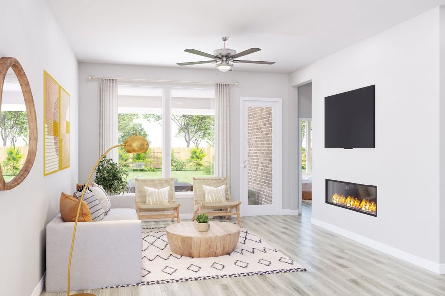 Representative furnished interior of a home built from the Heron by Tri Pointe Homes in Trillium, Richmond (Image 16).