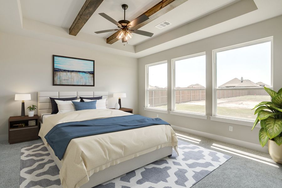 Representative furnished interior of a home built from the The Frisco by Kenmark Homes in Coyote Crossing, Godley (Image 7). Representative furnished interior of a home built from the The Frisco by Kenmark Homes in Coyote Crossing, Godley (Image 7).