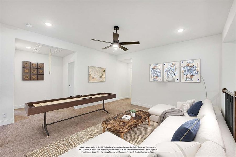 Furnished interior view inside a new home in Windsong Ranch, Prosper (Image 9).