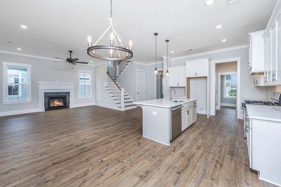 Representative furnished interior of a home built from the Mansfield by Homes by Dickerson in Nexton, Summerville (Image 6).
