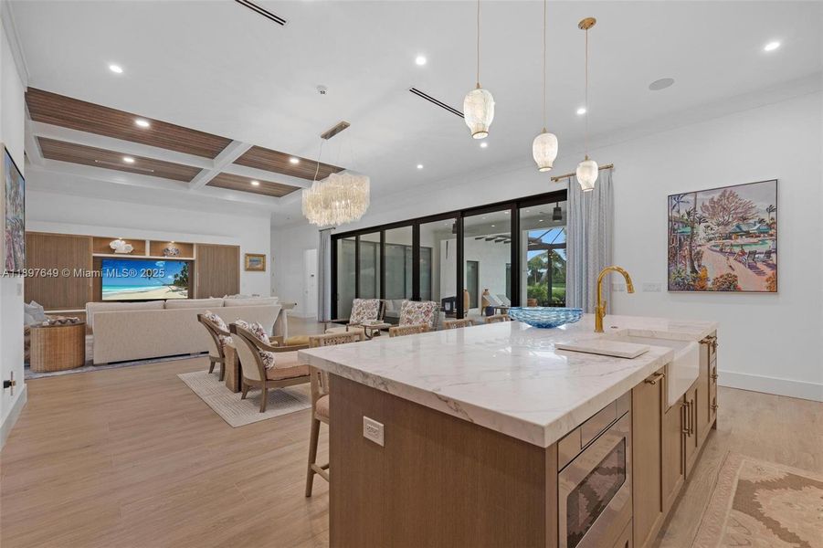 Furnished interior view inside a new home in , Key Largo (Image 30).