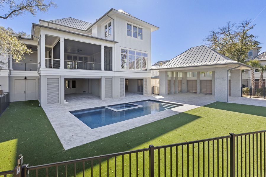 Exterior details and patio area of a home in , Charleston (Image 3).