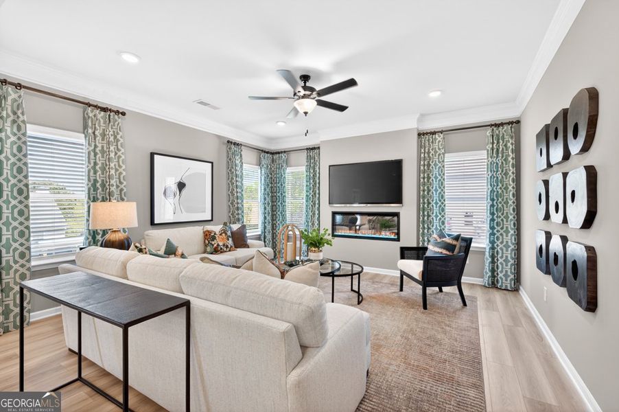 Furnished interior view inside a new home in Cobblestone Crossing Commons, Warner Robins (Image 13).