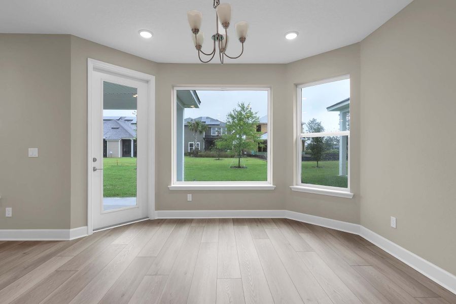 Representative unfurnished interior of a home built from the The Juniper by Providence Homes (Florida) in Reflections at Nocatee, Nocatee (Image 16). Representative unfurnished interior of a home built from the The Juniper by Providence Homes (Florida) in Reflections at Nocatee, Nocatee (Image 16).