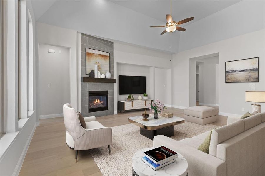 Furnished interior view inside a new home in Windsong Ranch, Prosper (Image 10). Furnished interior view inside a new home in Windsong Ranch, Prosper (Image 10).