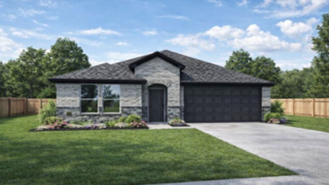 Representative exterior photo of a completed home built from the Seabrook by D.R. Horton in Mill Creek, Magnolia, TX (Image 2). Representative exterior photo of a completed home built from the Seabrook by D.R. Horton in Mill Creek, Magnolia, TX (Image 2).