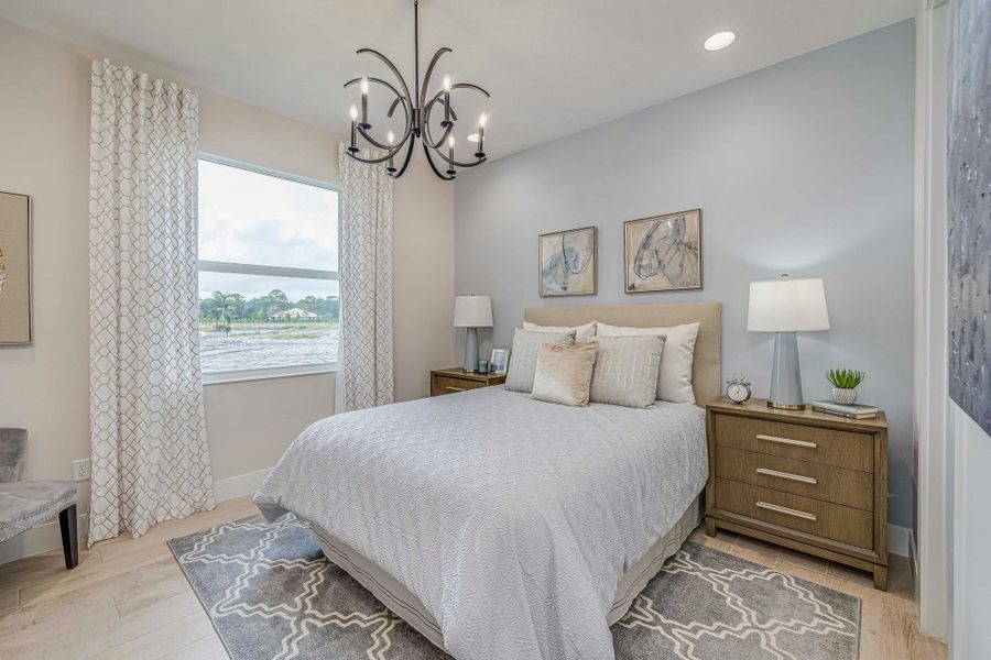 2D floor plan layout for the Aurora by GHO Homes in High Pointe, Vero Beach, FL (Image 128).