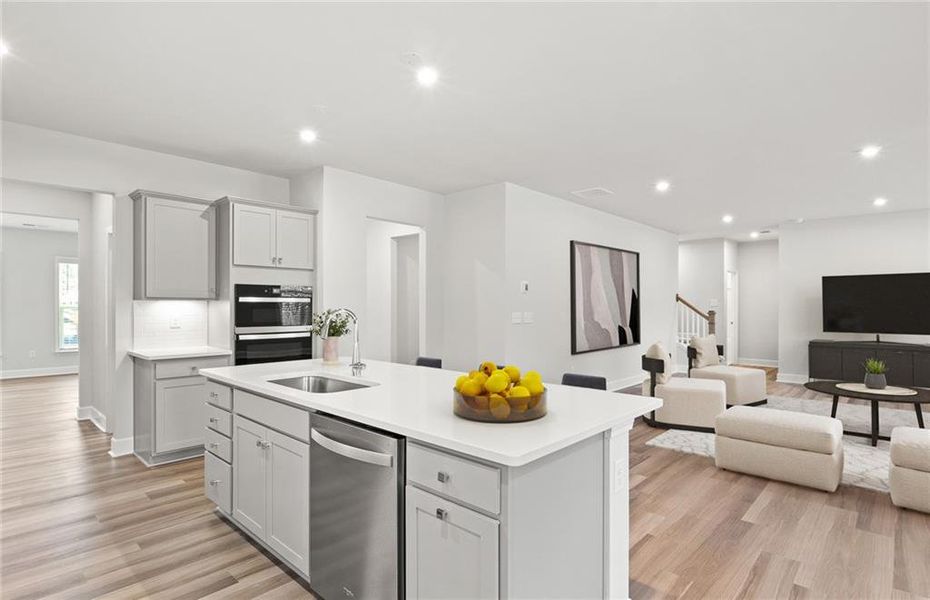 Furnished interior view inside a new home in Haverhill Estates, Dacula (Image 6).