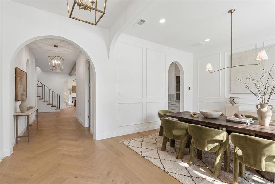 Furnished interior view inside a new home in , Dallas (Image 4).