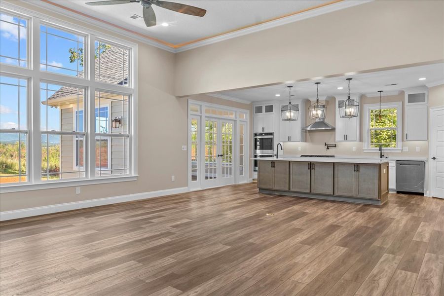 Representative furnished interior of a home built from the Converse Elite by Enchanted Homes in Pointe Summit, Slater-Marietta (Image 41).