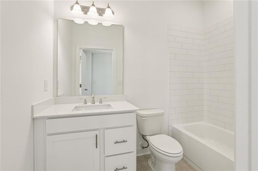 Furnished interior view inside a new home in Market Square at Sawnee Village, Cumming (Image 7).