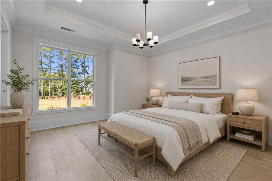 Furnished interior view inside a new home in , Monroe (Image 10).