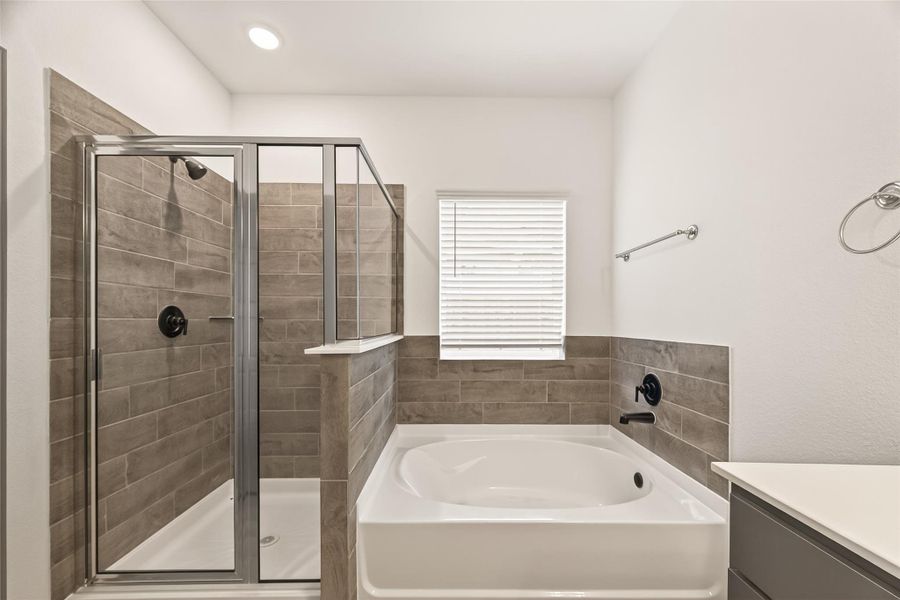 Furnished interior view inside a new home in Rates starting as low as, Iowa Colony (Image 14).