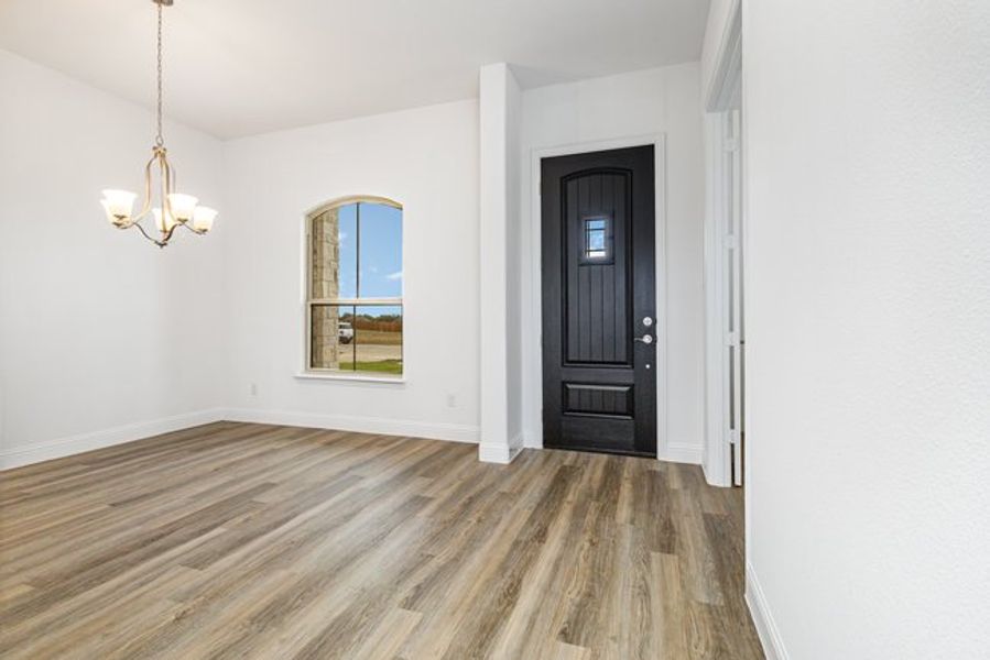 Representative unfurnished interior of a home built from the The Elm by Sumeer Homes in Stone Henge II, Sanger (Image 12). Representative unfurnished interior of a home built from the The Elm by Sumeer Homes in Stone Henge II, Sanger (Image 12).