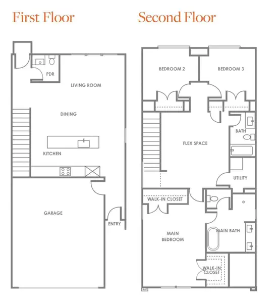 2D floor plan layout of this home in Alicante, Houston, TX (Image 4).
