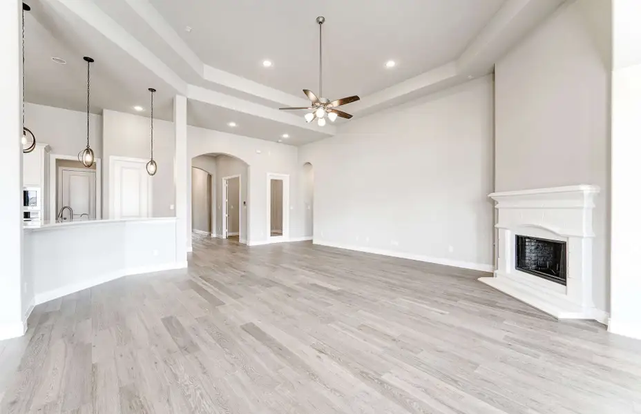 Representative unfurnished interior of a home built from the 2909 by Ravenna Homes in The Woodlands Hills 65′, Willis (Image 25). Representative unfurnished interior of a home built from the 2909 by Ravenna Homes in The Woodlands Hills 65′, Willis (Image 25).