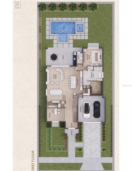 2D floor plan layout of this home in , Orlando, FL (Image 4).