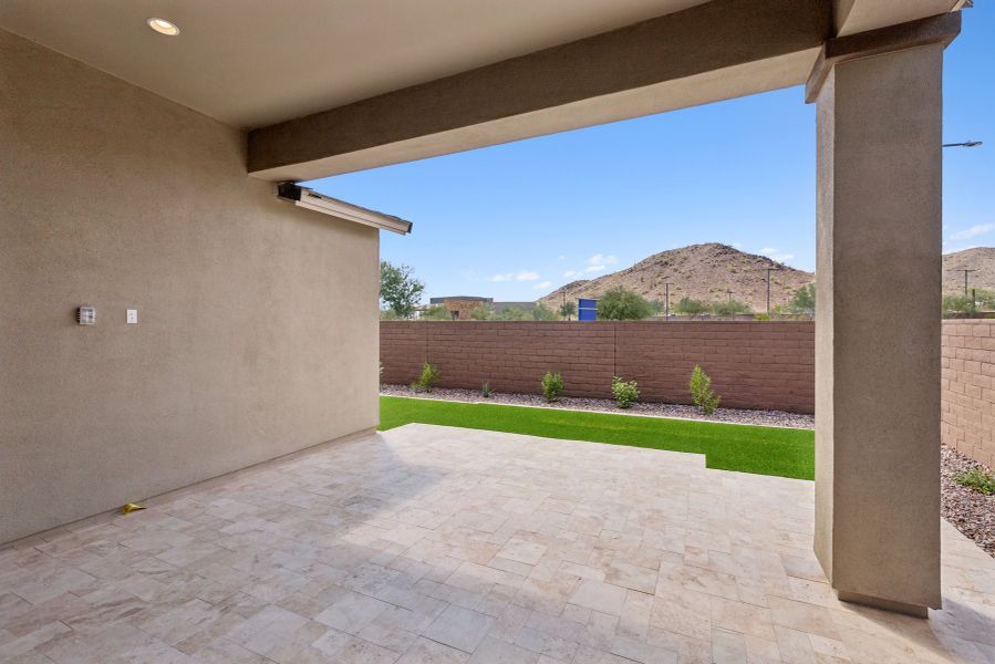 Exterior details and patio area of a home in Ascent at Northpointe at Vistancia, Peoria (Image 3).