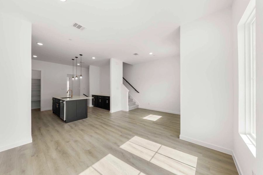 Open Kitchen-Living-Dining Room